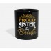 Sister Of The Bride Black Mugs